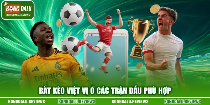 Bắt kèo việt vị ở các trận đấu phù hợp