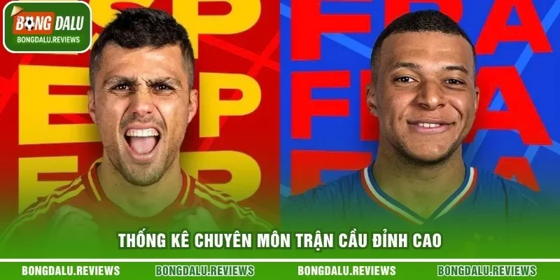 Thống kê chuyên môn trận cầu đỉnh cao